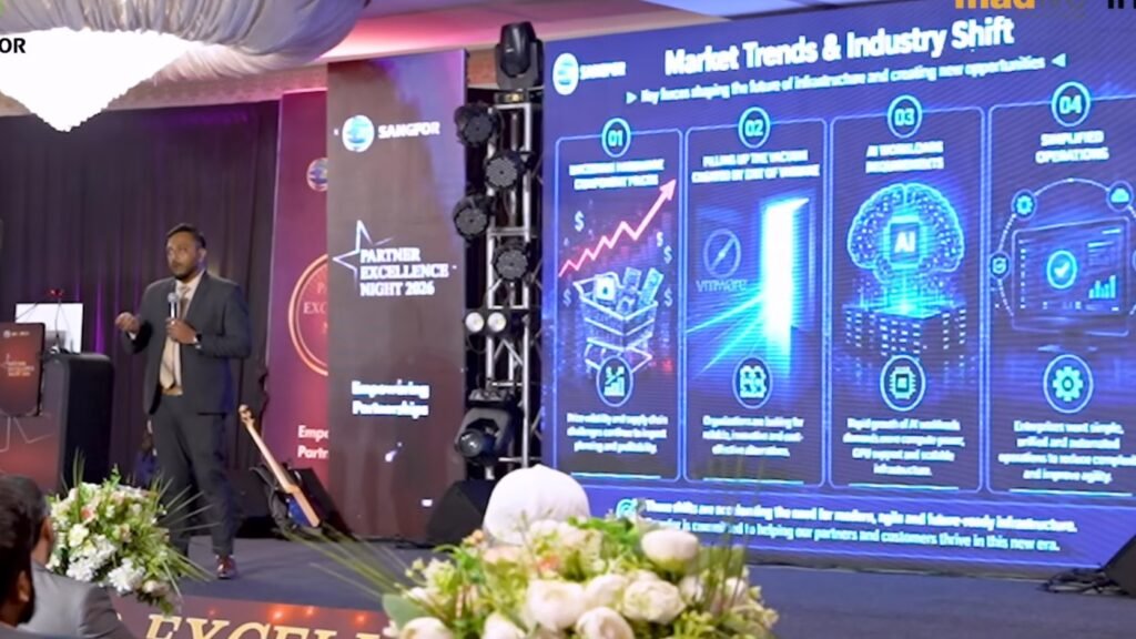 Partner Excellence Night 2026 — stage and LED screens